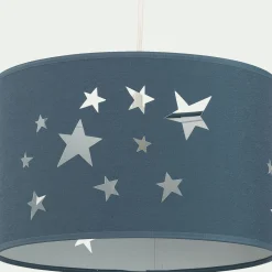 alinea Lampe Chambre Enfant|Commode Enfant*Abat-jour avec découpe motif constellation d35cm - figuerolles Bleu