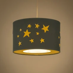 alinea Lampe Chambre Enfant|Commode Enfant*Abat-jour avec découpe motif constellation d35cm - figuerolles Bleu