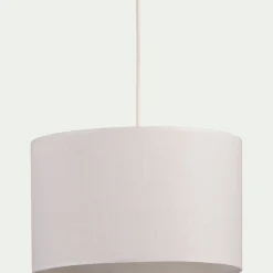 alinea Abat-Jour Suspension|Suspension Non-Électrifiée*Abat-jour cylindrique en coton D60cm - capelan Blanc