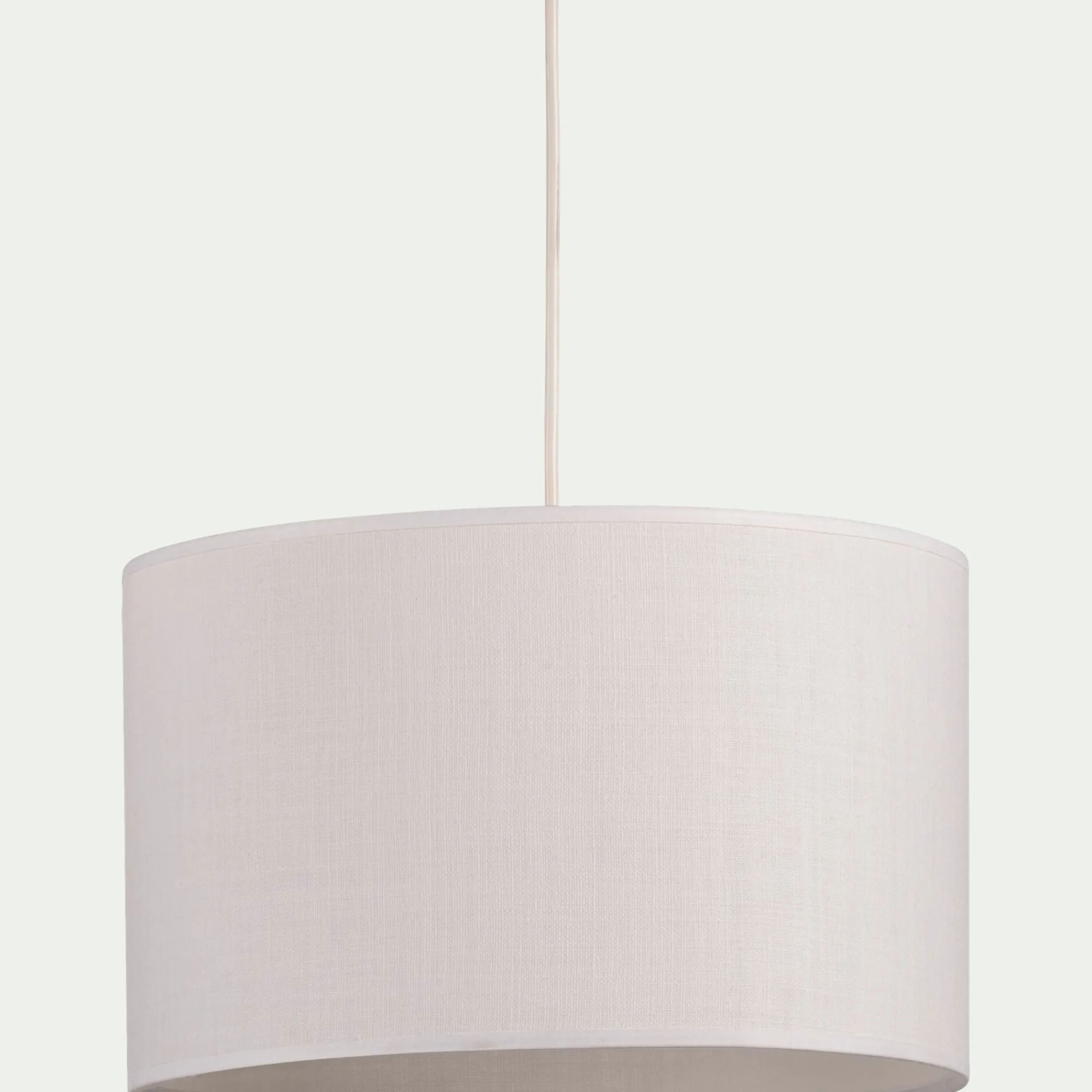 alinea Abat-Jour Suspension|Suspension Non-Électrifiée*Abat-jour cylindrique en coton D60cm - capelan Blanc