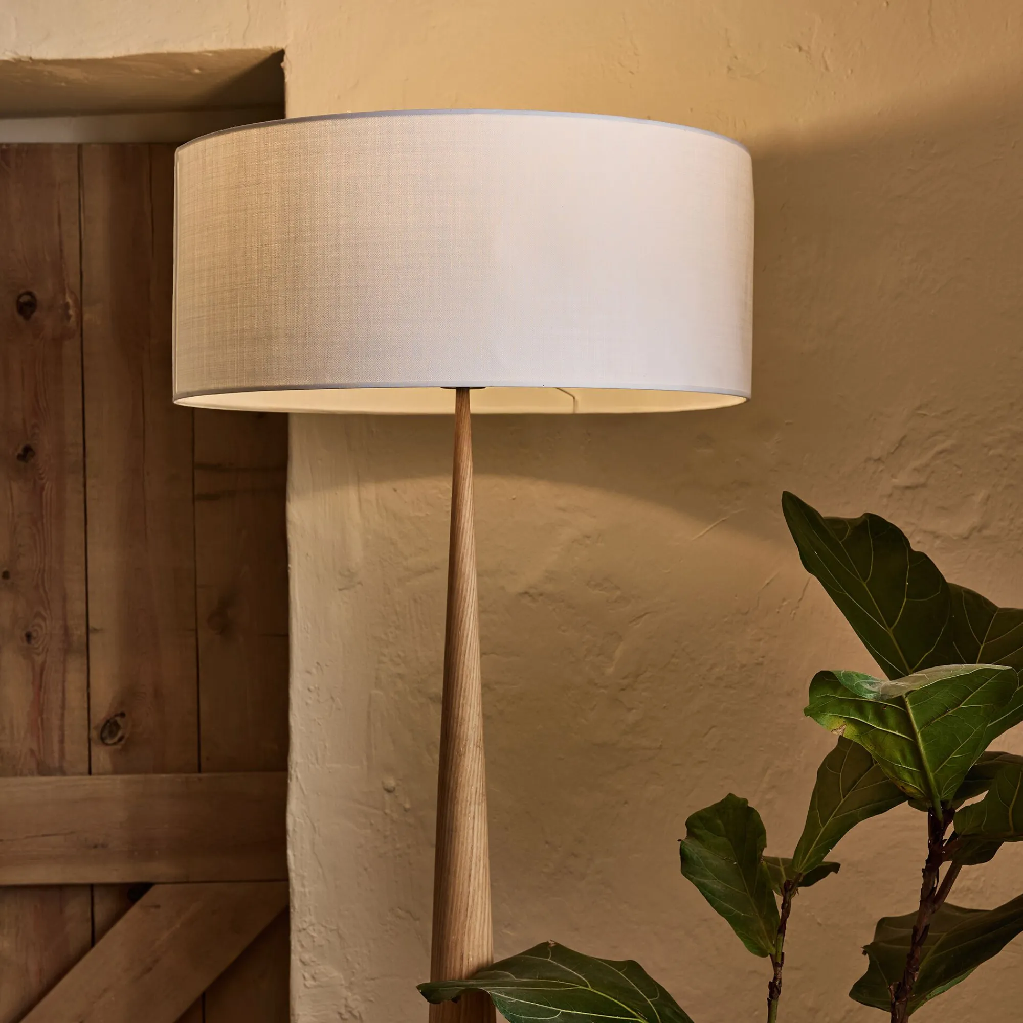 alinea Abat-Jour Suspension|Suspension Non-Électrifiée*Abat-jour cylindrique en coton D60cm - capelan Blanc