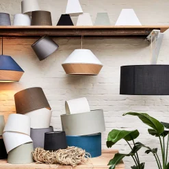 alinea Abat-Jour Suspension|Suspension Non-Électrifiée*Abat-jour cylindrique en coton D60cm - capelan Blanc