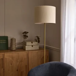 alinea Abat-Jour Lampe*Abat-jour cylindrique en coton D40xH30cm - Naturel