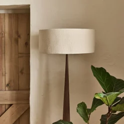 alinea Abat-Jour Lampe|Abat-Jour Suspension*Abat-jour cylindrique en coton D50cm - écru Blanc