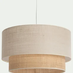alinea Abat-Jour Naturel|Suspension Naturelle*Abat-jour cylindrique en jute D50cm - Naturel