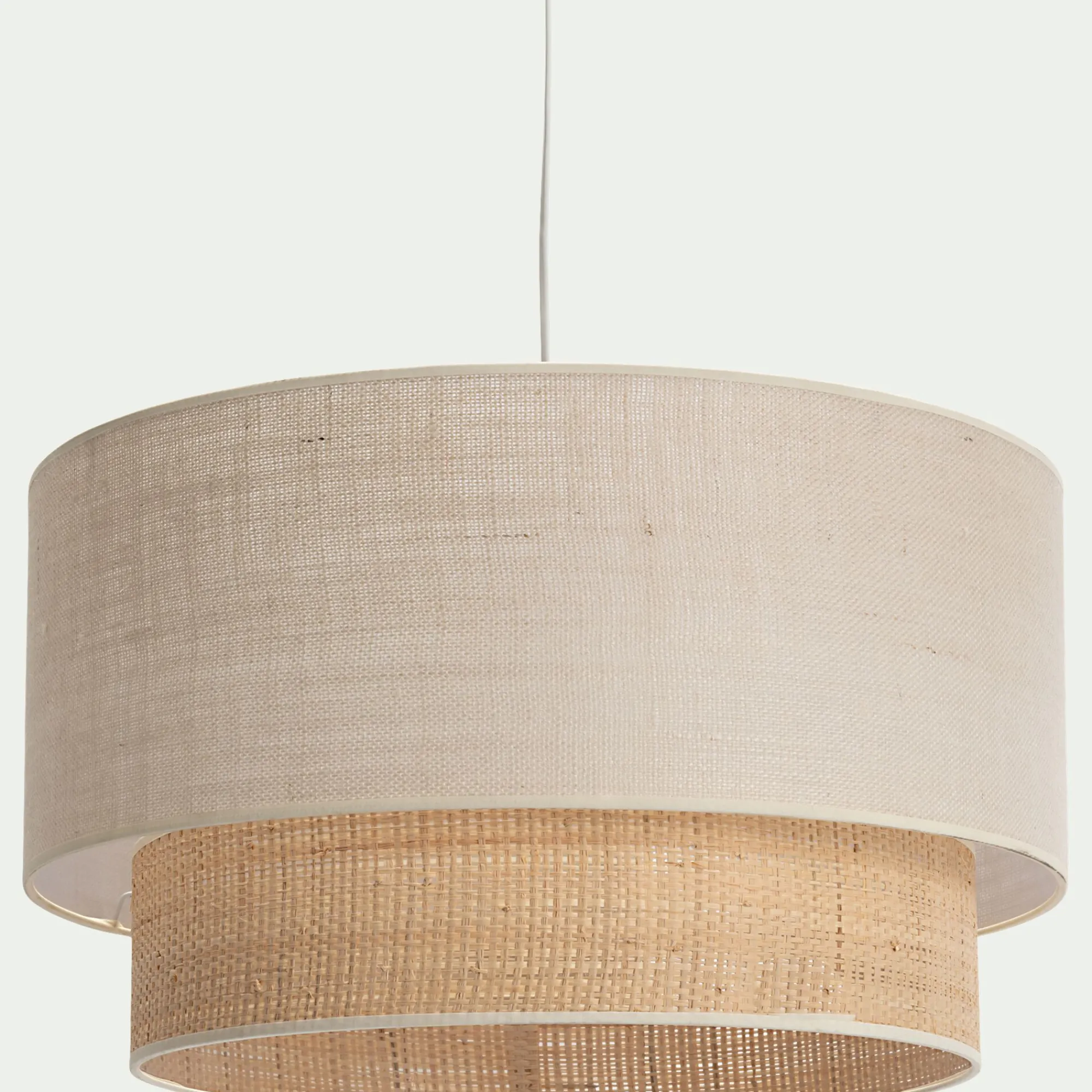 alinea Abat-Jour Naturel|Suspension Naturelle*Abat-jour cylindrique en jute D50cm - Naturel