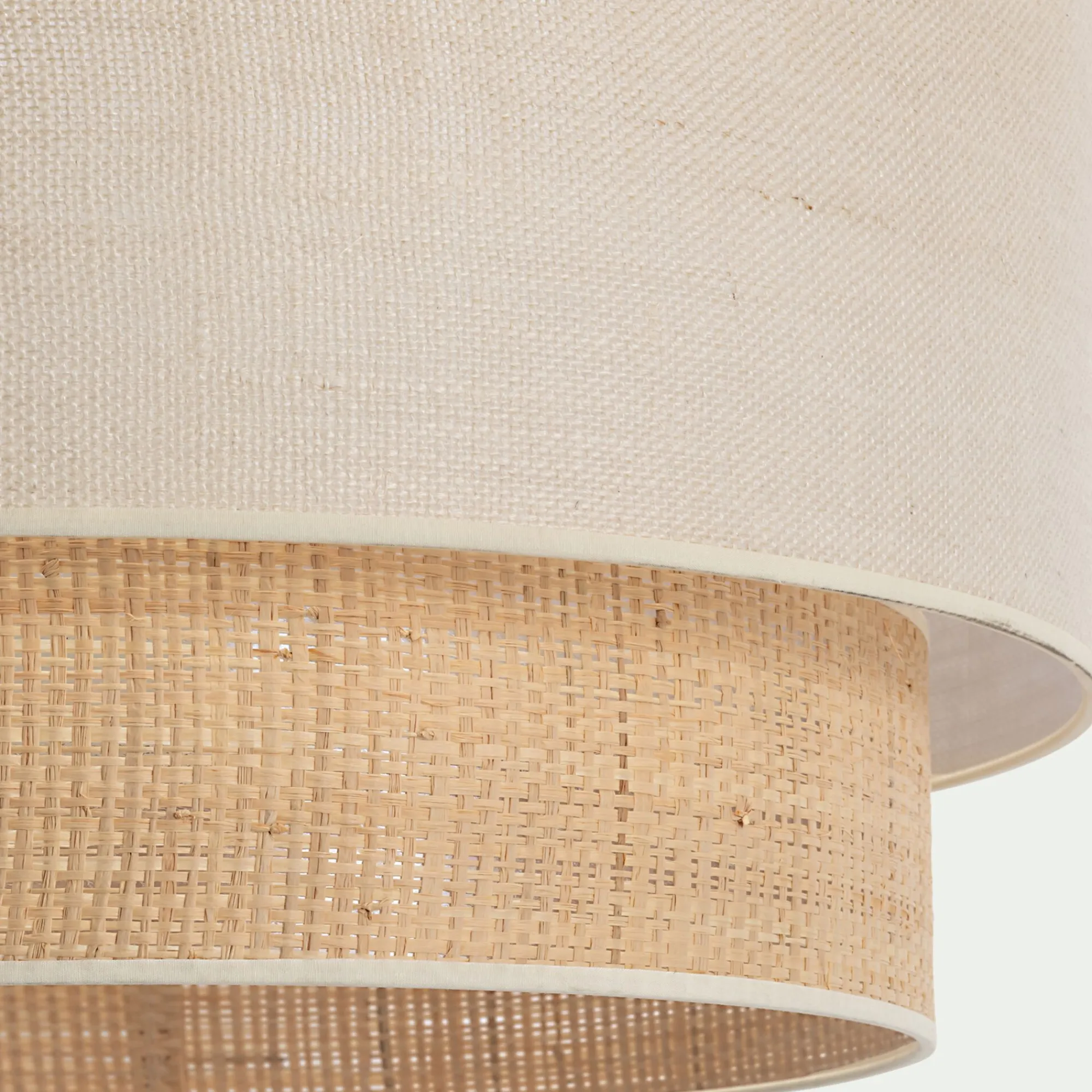 alinea Abat-Jour Naturel|Suspension Naturelle*Abat-jour cylindrique en jute D50cm - Naturel