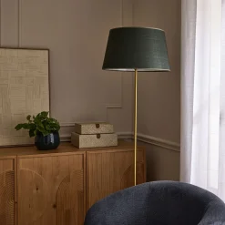 alinea Abat-Jour Lampe*Abat-jour tambour en coton D45cm - cèdre Vert