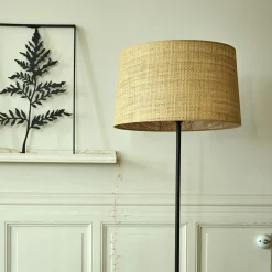 alinea Abat-Jour Lampe*Abat-jour tambour en raphia D45cm - Naturel
