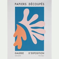 alinea Toile, Tableau Et Affiche*Affiche abstraite 50x70cm - bleu