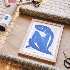 alinea Toile, Tableau Et Affiche*Affiche silhouette 30x40cm - Bleu