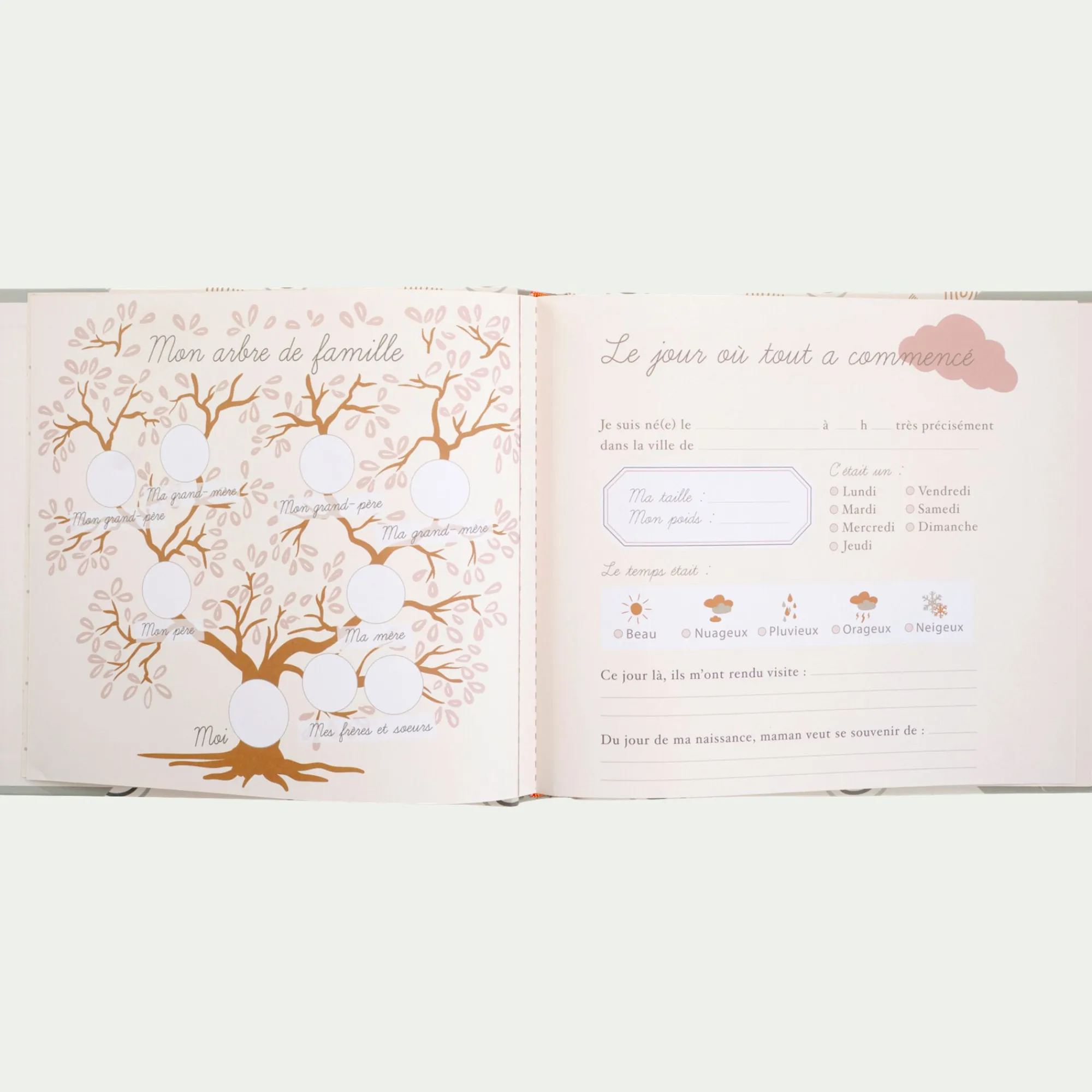 alinea Matelas Enfant*Album de naissance 120 photos - Blanc