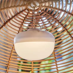 alinea Luminaire Exterieur|Lampe Et Lampadaire D'Extérieur*Ampoule d'extérieur rechargeable H12xD11cm - Blanc