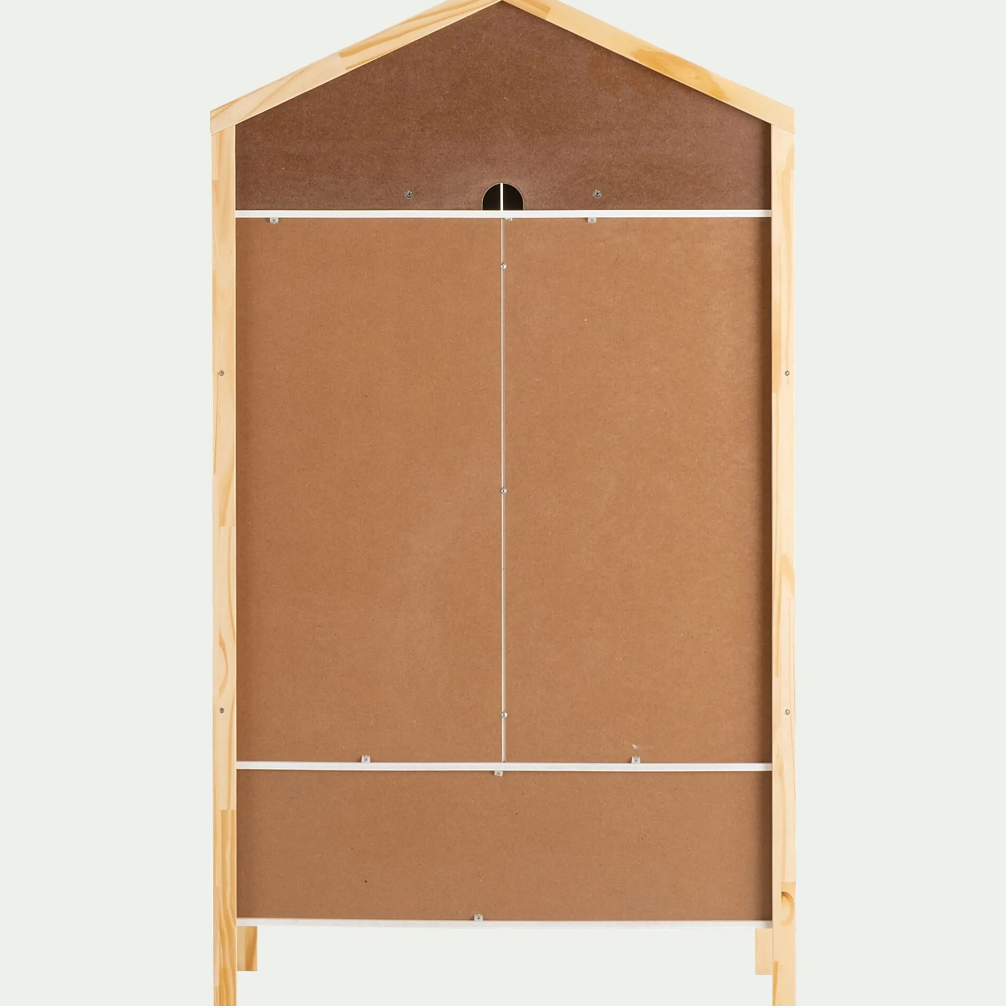 alinea Armoire Enfant*Armoire forme de maison en bois H185cm - Blanc