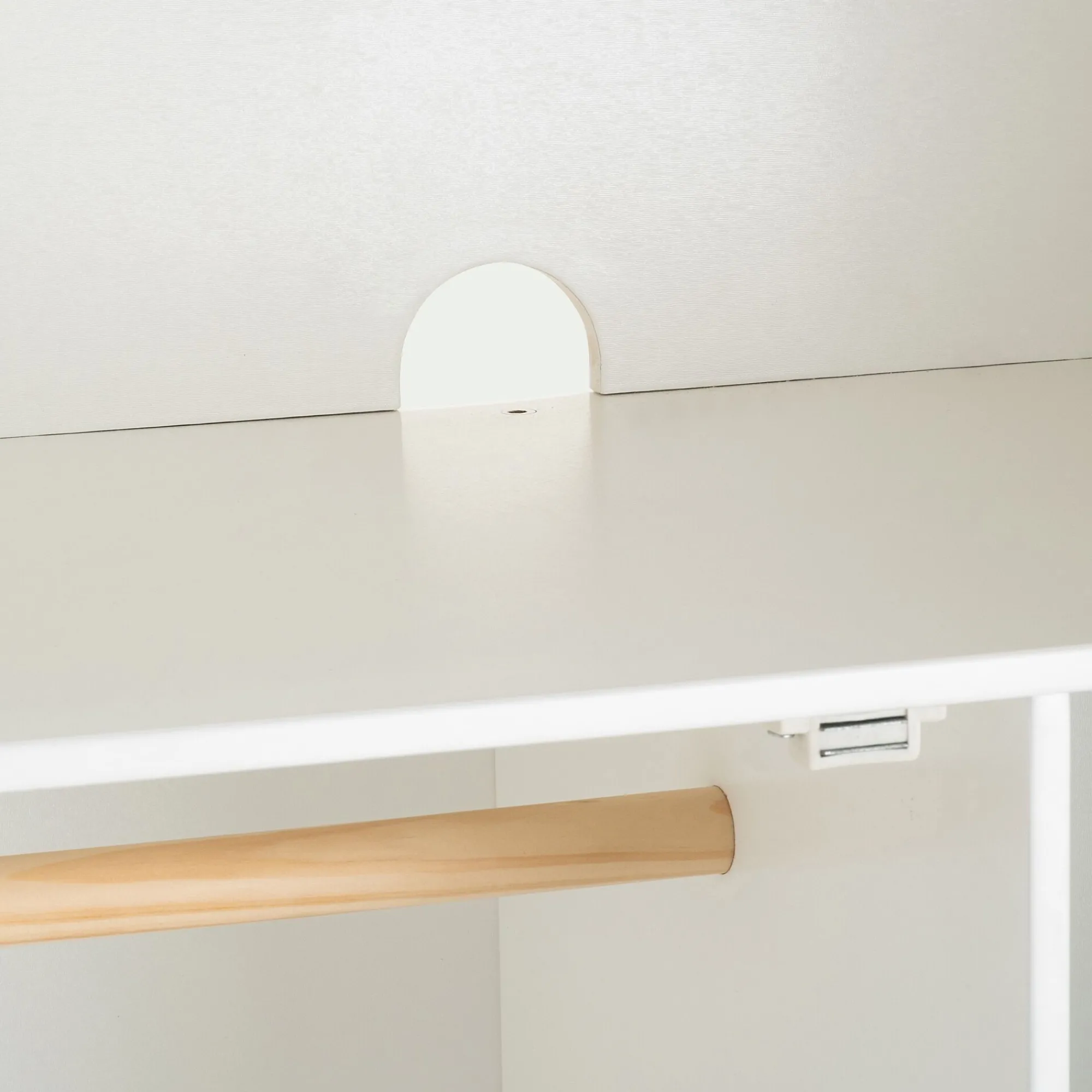 alinea Armoire Enfant*Armoire forme de maison en bois H185cm - Blanc