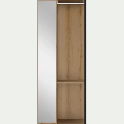 alinea Dressing|Armoire*Armoire ouverte avec miroir H210cm - Bois clair