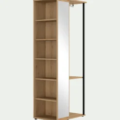 alinea Dressing|Armoire*Armoire ouverte avec miroir H210cm - Bois clair
