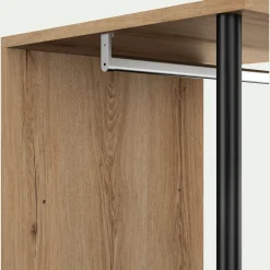 alinea Dressing|Armoire*Armoire ouverte avec miroir H210cm - Bois clair