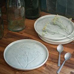 alinea Assiette|Assiette De Noël*Assiette à dessert en grès D21cm - borie Gris