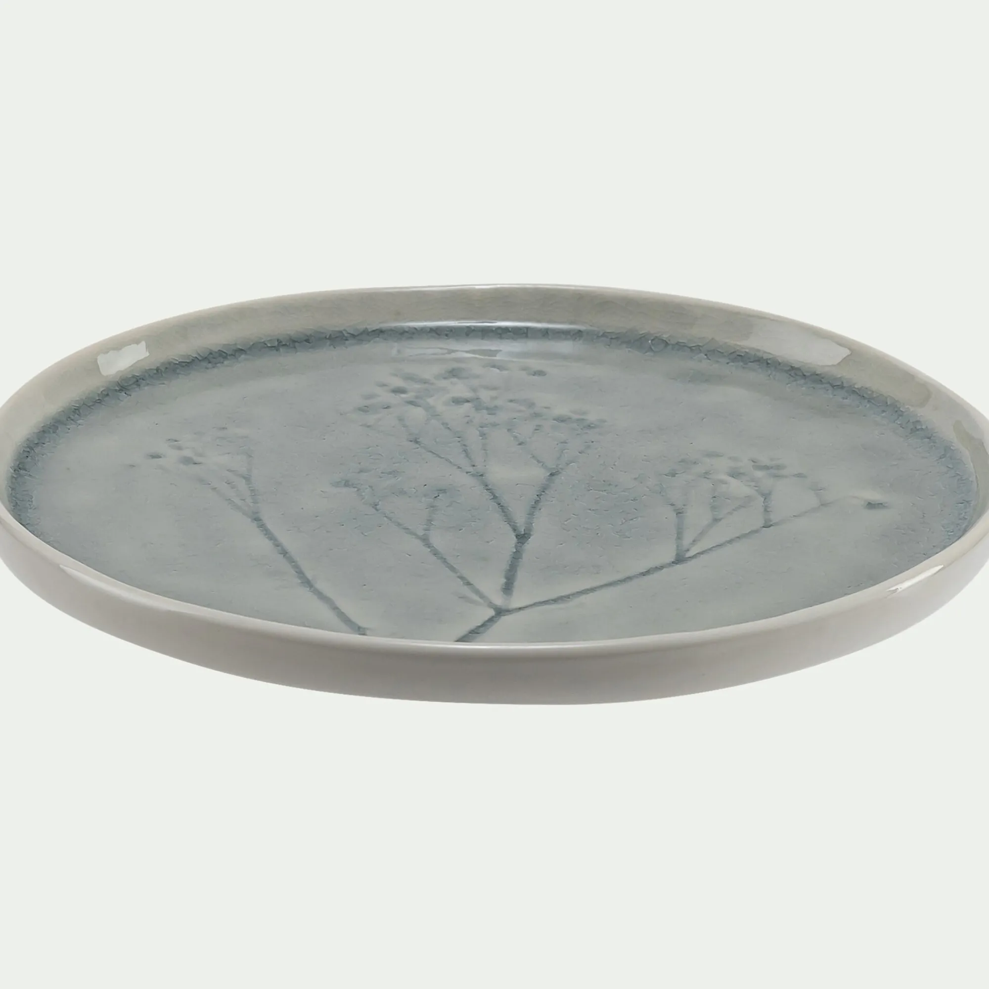 alinea Assiette|Assiette De Noël*Assiette à dessert en grès D21cm - borie Gris