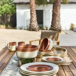 alinea Assiette|Assiette De Noël*Assiette à dessert en grès D20cm - Terracotta