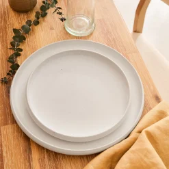 alinea Assiette|Assiette De Noël*Assiette à dessert en grès D21cm - Blanc