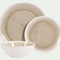 alinea Assiette|Assiette De Noël*Assiette à dessert en grès D20,5cm - alpilles Beige