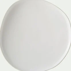 alinea Assiette|Assiette De Noël*Assiette à dessert en grès D21cm - Blanc ventoux