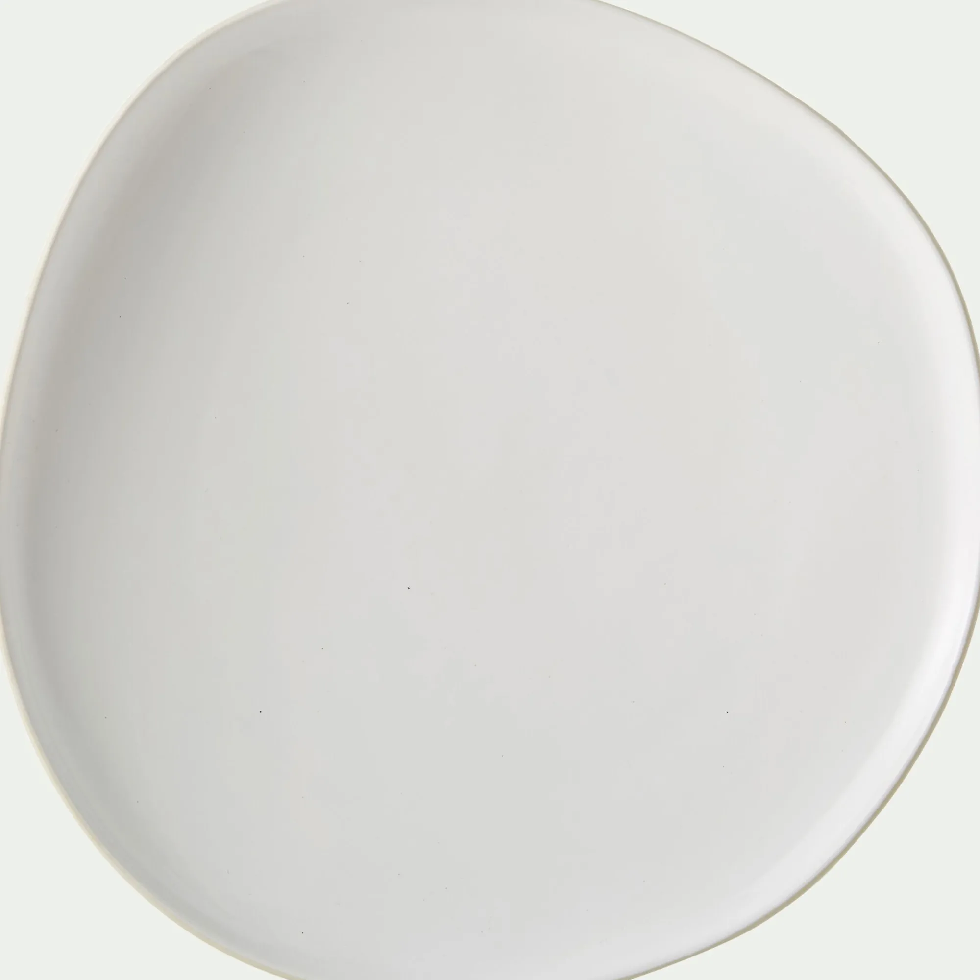 alinea Assiette|Assiette De Noël*Assiette à dessert en grès D21cm - Blanc ventoux