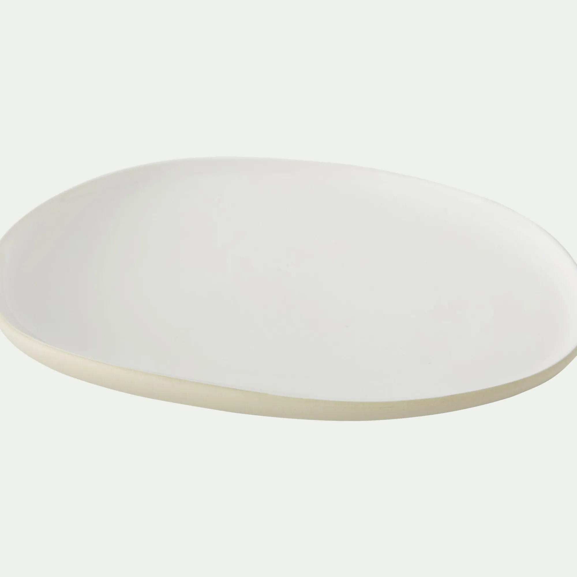 alinea Assiette|Assiette De Noël*Assiette à dessert en grès D21cm - Blanc ventoux