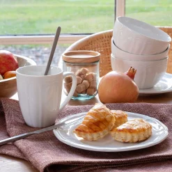 alinea Assiette|Assiette De Noël*Assiette à dessert en porcelaine D21cm - Blanc