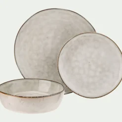 alinea Assiette*Assiette creuse en grès D20cm - roucas Beige