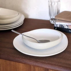 alinea Assiette|Assiette De Noël*Assiette creuse en grès D20cm - ventoux Blanc