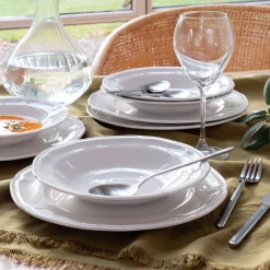alinea Assiette|Assiette De Noël*Assiette creuse en porcelaine D22cm - Blanc