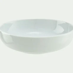 alinea Assiette*Assiette creuse spirale en porcelaine D21cm - Blanc