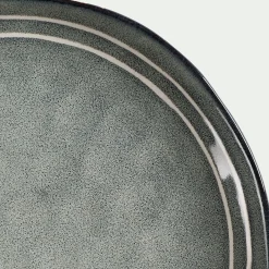 alinea Assiette|Assiette De Noël*Assiette plate à rayures en grès D27,5cm - calaluna Bleu