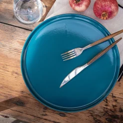 alinea Assiette*Assiette plate en faïence D28cm - figuerolles Bleu
