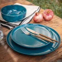 alinea Assiette*Assiette plate en faïence D28cm - figuerolles Bleu