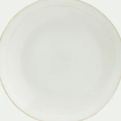 alinea Assiette|Assiette De Noël*Assiette plate en grès avec liseré beige D28cm - ventoux Blanc