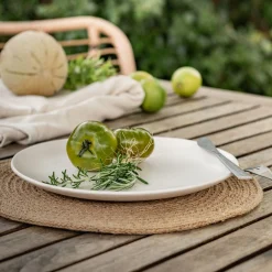 alinea Assiette|Assiette De Noël*Assiette plate en grès D27,5cm - ventoux Blanc