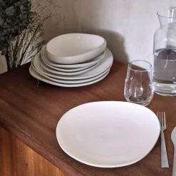 alinea Assiette|Assiette De Noël*Assiette plate en grès D27cm - ventoux Blanc