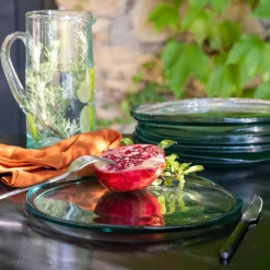 alinea Assiette*Assiette plate en verre D25cm - Transparent