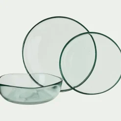 alinea Assiette*Assiette plate en verre D25cm - Transparent