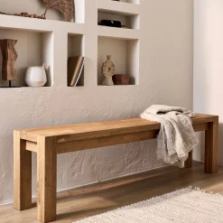 alinea Tiroir Et Bout De Lit|Tabouret*Banc en chêne massif huilé L160cm - Bois clair
