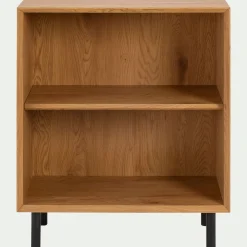 alinea Meuble D'Entrée|Bibliothèque Et Étagère*Bibliothèque 2 cases en bois L70xl36xH70cm - Bois clair