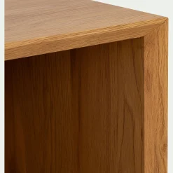alinea Meuble D'Entrée|Bibliothèque Et Étagère*Bibliothèque 2 cases en bois L70xl36xH70cm - Bois clair