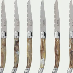 alinea Couvert De Table*Bloc de 6 couteaux à steak en inox - Argenté
