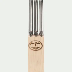 alinea Couvert De Table*Bloc en bois de 6 couteaux à steak en acier - métallisé Gris