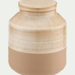 alinea Bocal De Cuisine*Bocal avec couvercle 0,75L en grès - Beige