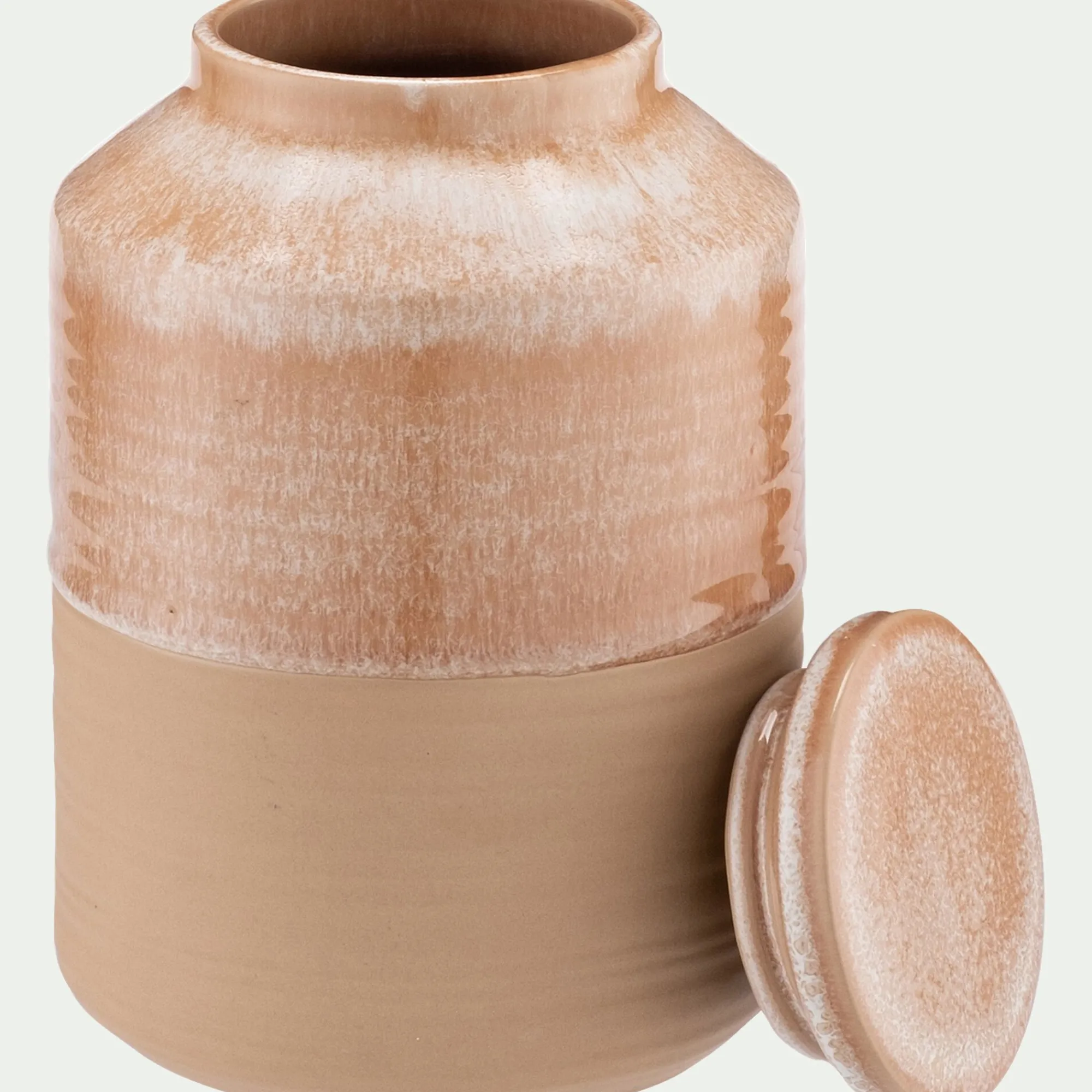alinea Bocal De Cuisine*Bocal avec couvercle 1L en grès - Beige